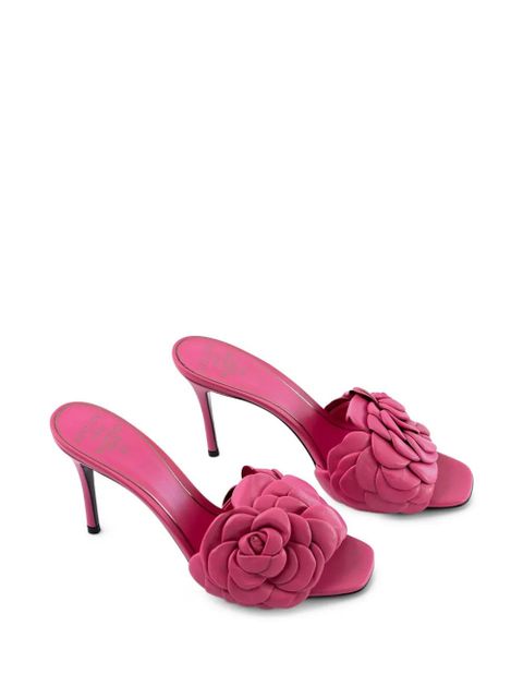 Valentino Garavani 105mm flower heeled sandals - Pink - zdjęcie produktu nr 2