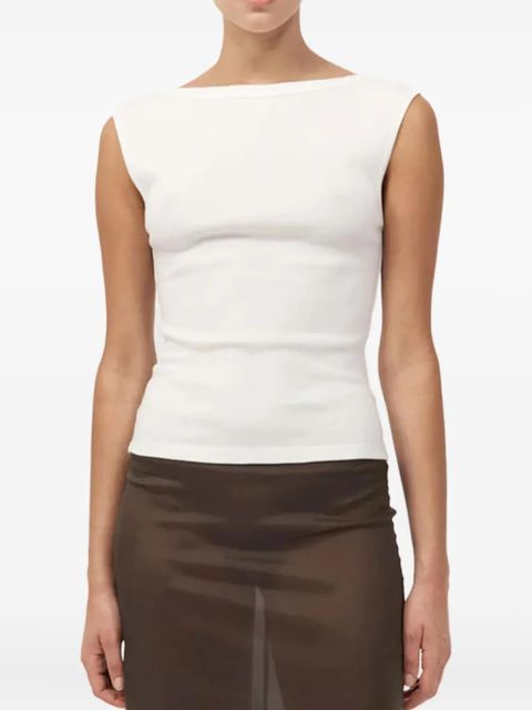 St. Agni scoop-back top - White - zdjęcie produktu nr 2