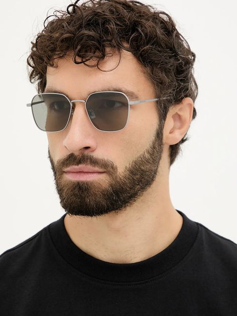 Bottega Veneta okulary przeciwsłoneczne kolor srebrny BV1422SA