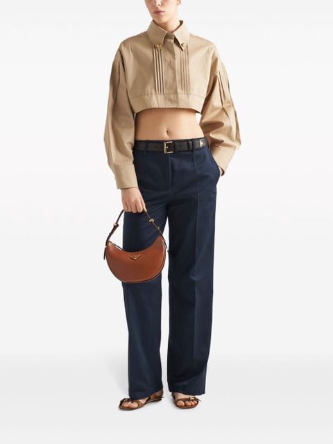 Prada cropped cotton jacket - Neutrals - zdjęcie produktu nr 2