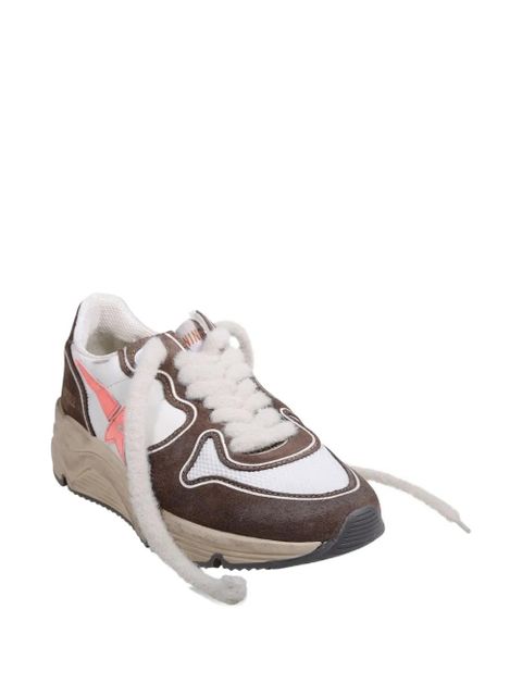 Golden Goose star-appliqué panelled sneakers - Brown