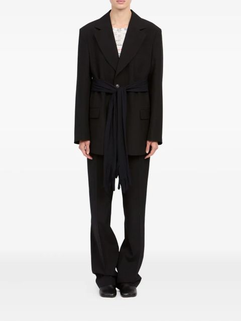 MM6 Maison Margiela tie detail jacket - Black - zdjęcie produktu nr 2