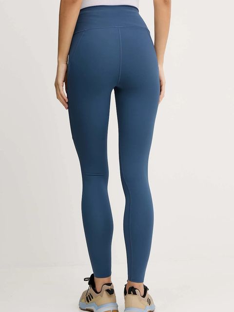 Fjallraven legginsy sportowe Abisko damskie kolor niebieski gładkie F84773-534 - zdjęcie produktu nr 2