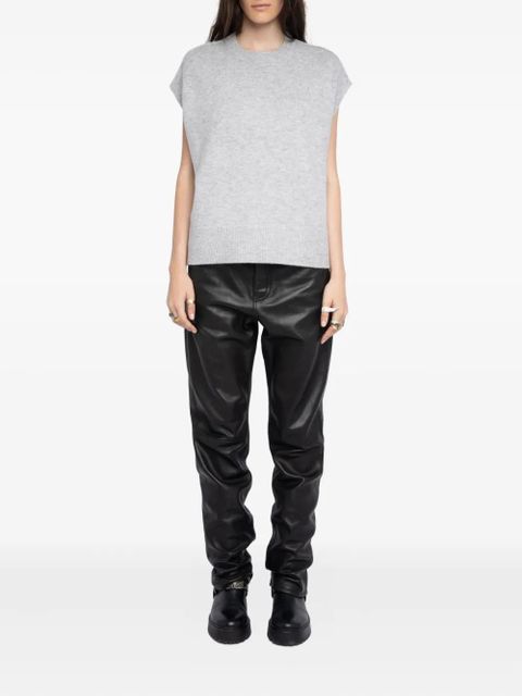 Zadig&Voltaire embellished sleeveless sweater - Grey