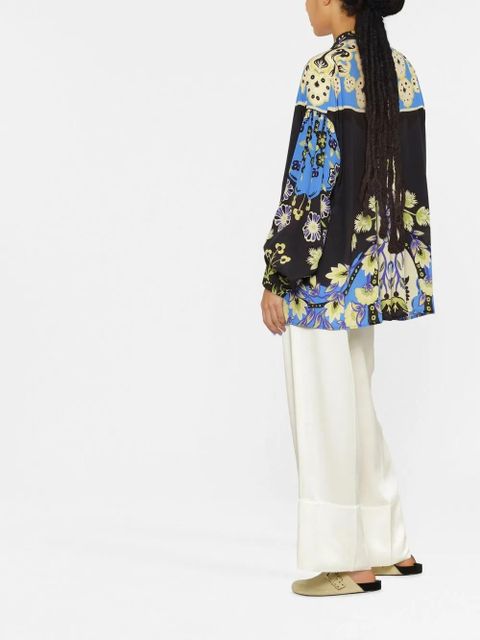 ETRO floral-print blouse - Black