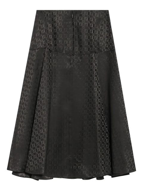 FENDI FF-jacquard midi skirt - Brown - zdjęcie produktu nr 2