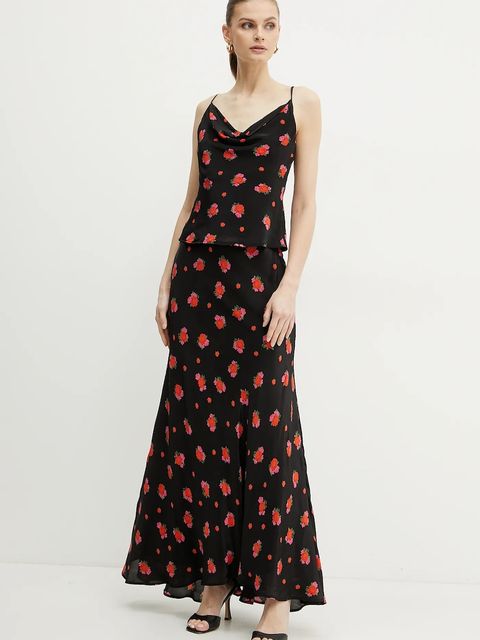 Bardot spódnica MONROE kolor czarny maxi rozkloszowana 59754SB2