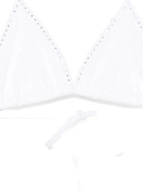Hunza G Gina Swarovski® crystal-embellished bikini set - White