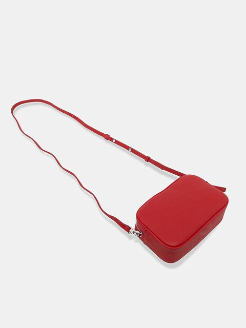 Marc O'Polo torebka skórzana kolor czerwony 5000009087