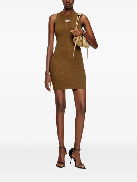 Diesel M-Caddix metallic-logo ribbed dress - Brown - zdjęcie produktu nr 2