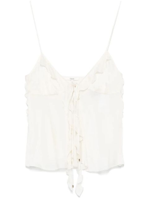 Chloé silk top - White - zdjęcie produktu nr 1