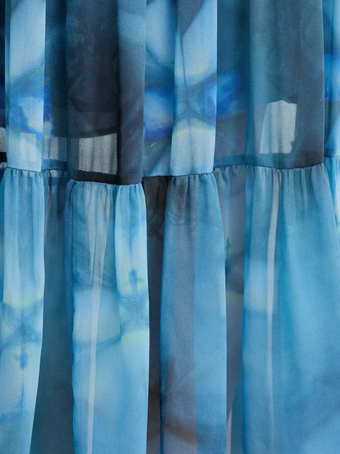 Sandro Ferrone sukienka kolor niebieski midi rozkloszowana S32XBEMABELLE