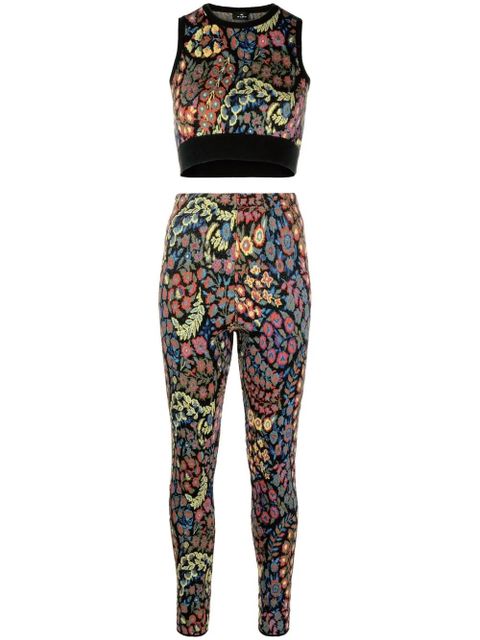 ETRO knitted floral two-piece set - Black - zdjęcie produktu nr 1