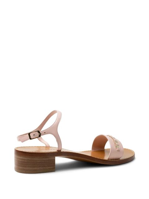 Ferragamo chain-detail sandals - Pink