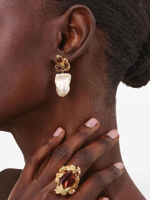 ZIMMERMANN Bloom baroque-pearl drop earrings - Gold - zdjęcie produktu nr 2