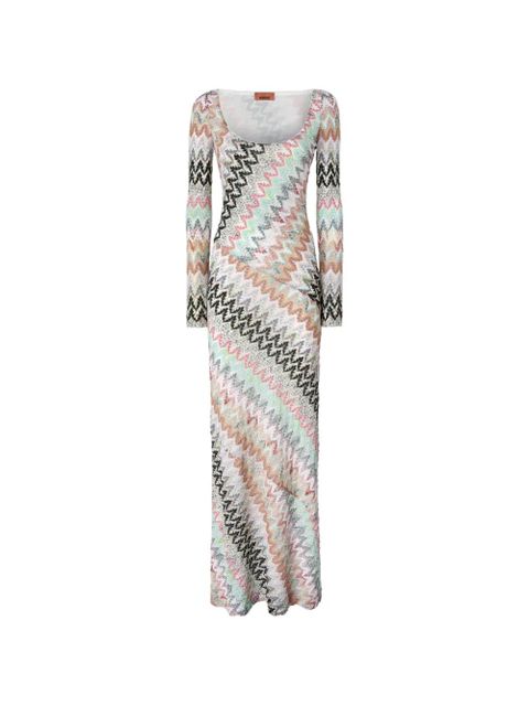 Missoni zigzag-pattern maxi dress - Neutrals - zdjęcie produktu nr 1