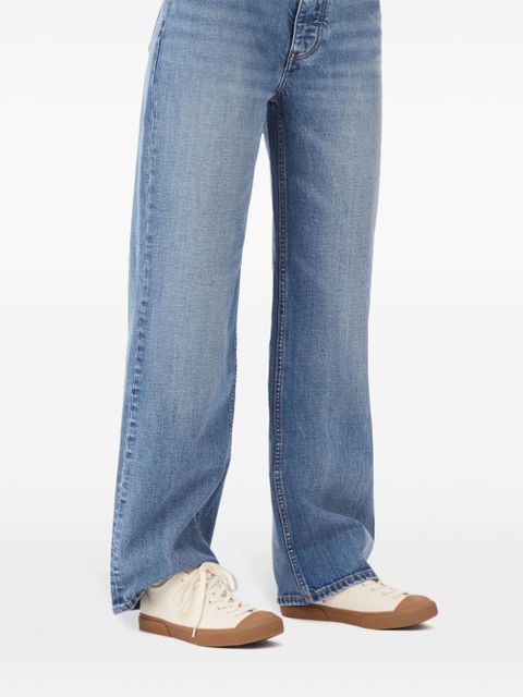 GANNI logo-embroidered organic cotton sneakers - Neutrals