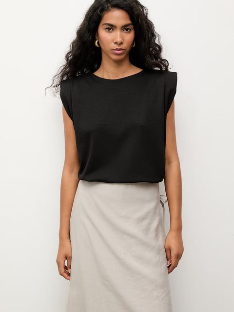 Answear.LAB T-shirt damski z wiskozy - zdjęcie produktu nr 2