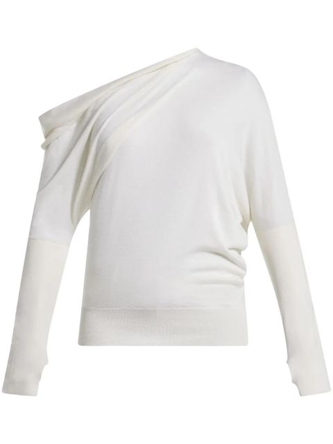TOM FORD off-the-shoulder sweater - White - zdjęcie produktu nr 1