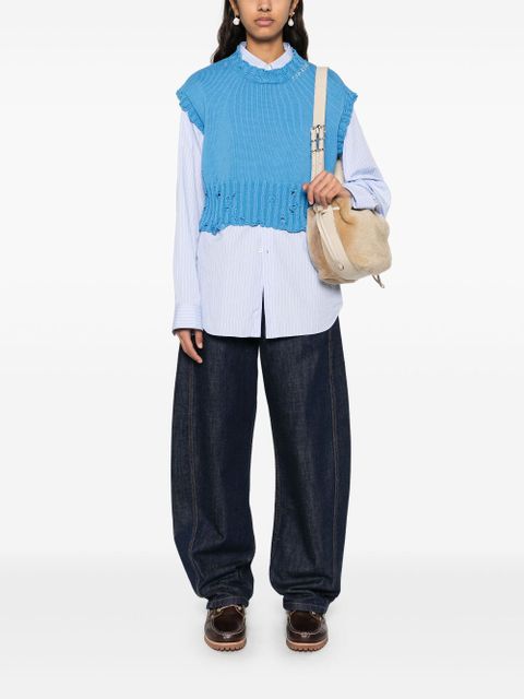 Marni crew-neck sleeveless sweater - Blue - zdjęcie produktu nr 2