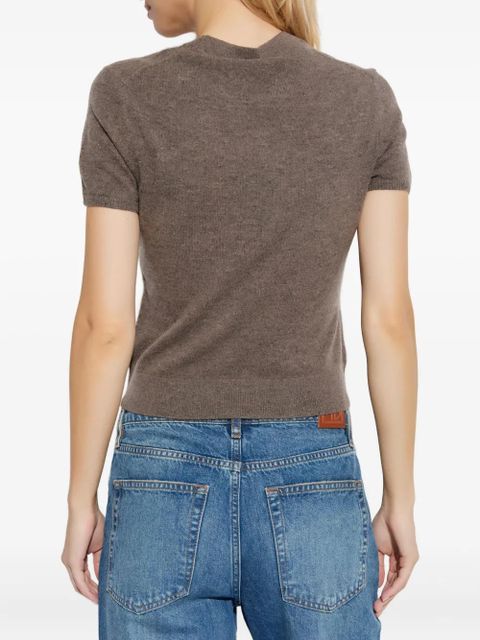 Alexander Wang logo-label knitted top - Brown - zdjęcie produktu nr 2