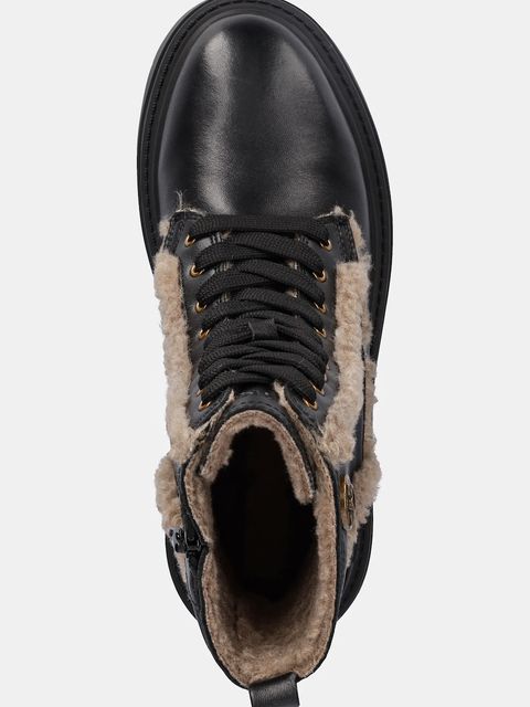 Pinko workery Mia 18 damskie kolor czarny na platformie ocieplone SD0405P093Z99