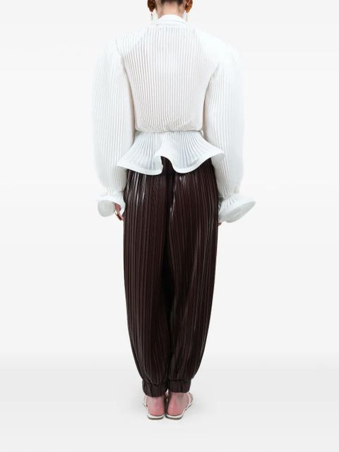 Rowen Rose pleated balloon trousers - Brown