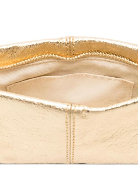 Maje medium Miss fringed clutch bag - Gold