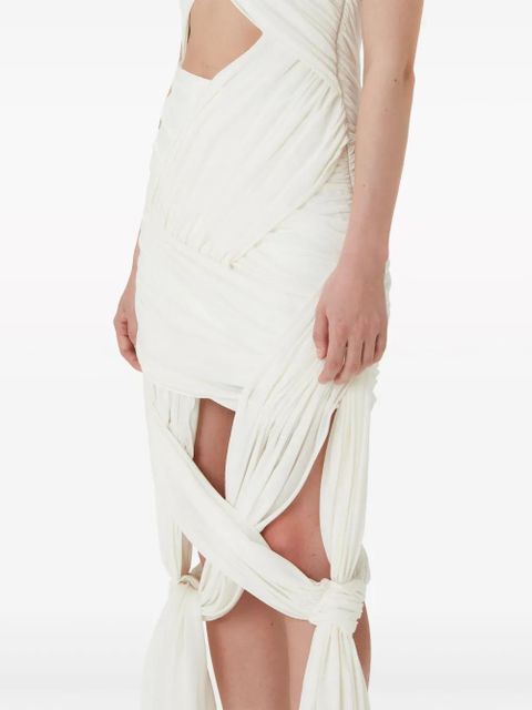 JW Anderson draped wrap midi dress - White