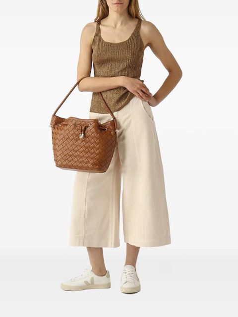 TWINSET woven drawstring tote bag - Brown - zdjęcie produktu nr 2