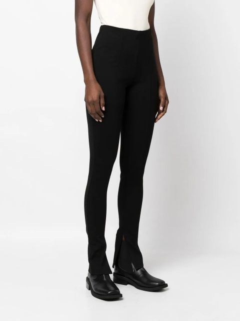 ANINE BING Max high-rise skinny trousers - Black