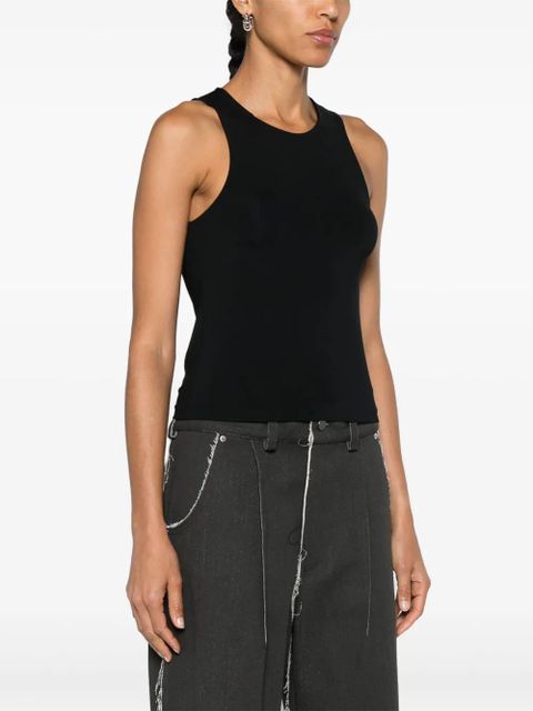 OUR LEGACY Wave cropped tank top - Black