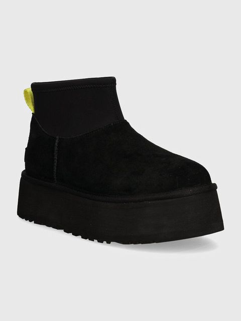 UGG śniegowce zamszowe Classic Mini Dipper kolor czarny 1168170-BLK - zdjęcie produktu nr 2