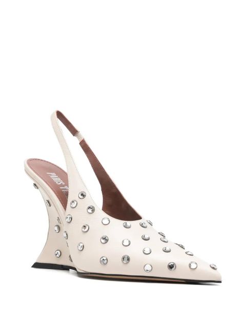 Paris Texas Nina crystal slingback - Neutrals