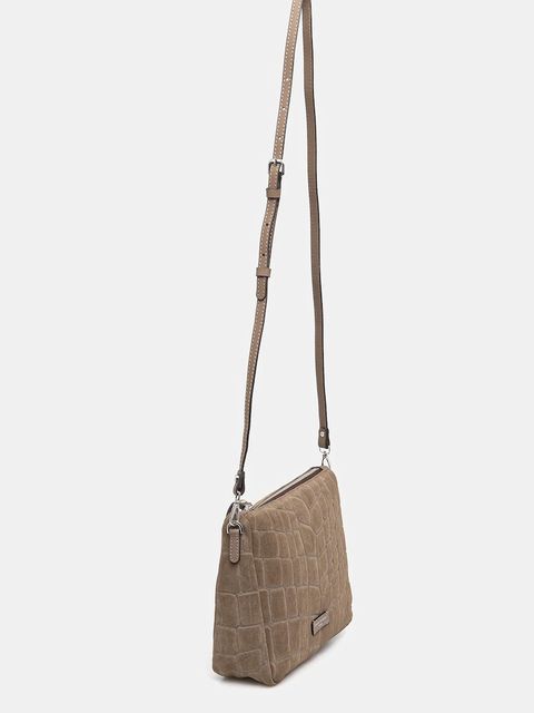 Gianni Chiarini torebka zamszowa NORA POUCH kolor zielony BS 10225 CM-PL