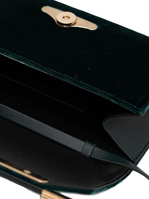 Victoria Beckham velvet clutch bag - Green