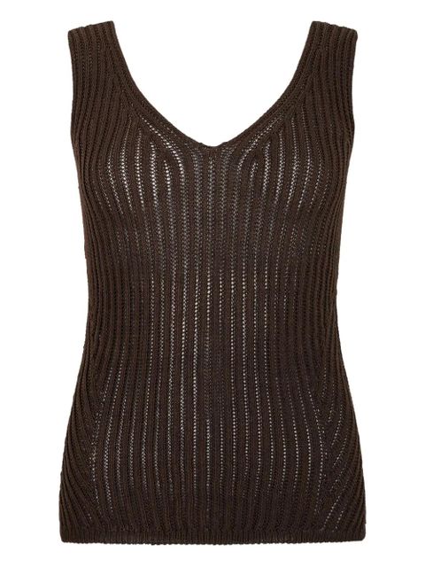 Max Mara ribbed top - Brown - zdjęcie produktu nr 1