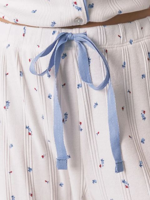 women'secret piżama damska kolor beżowy bawełniana 3132138