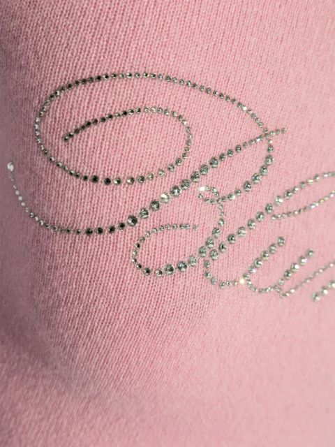 Blumarine logo-embellished T-shirt - Pink