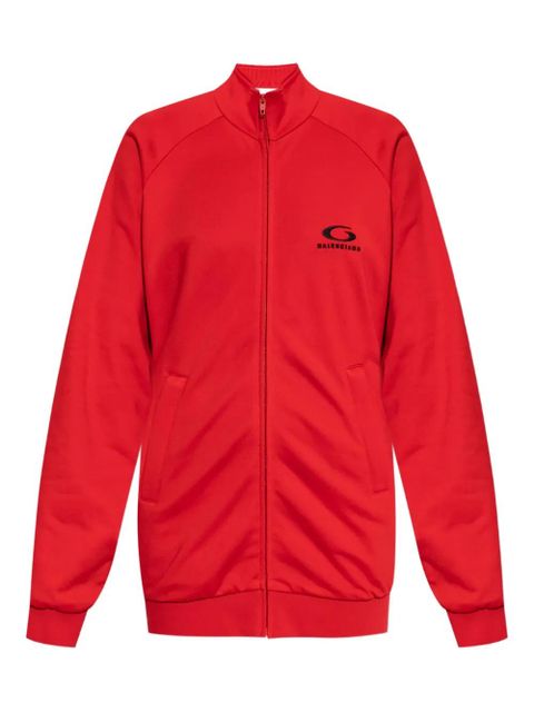 Balenciaga logo-detail zip-up mini dress - Red - zdjęcie produktu nr 1