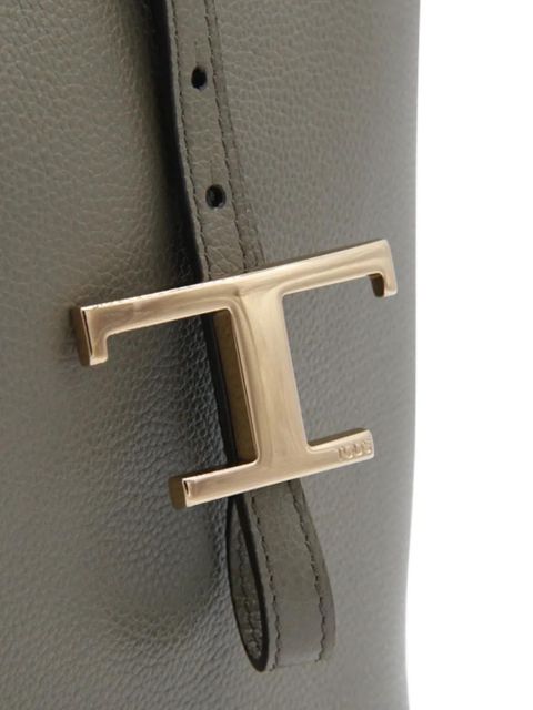 Tod's T-buckle leather shoulder bag - Green