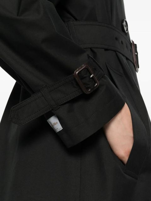 Max Mara double-breasted belted coat - Black