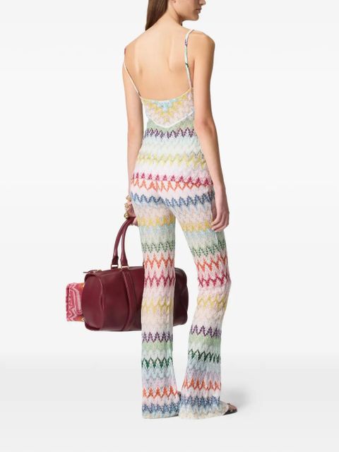 Missoni V-neck zig-zag top - White