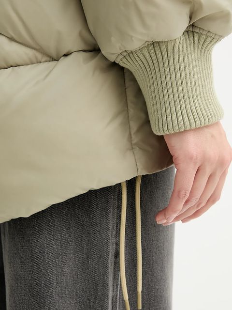 Marc O'Polo kurtka kolor zielony zimowa oversize 5000007656