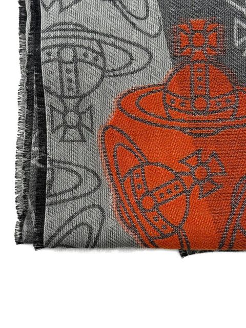 Vivienne Westwood Graffiti Orb scarf - Grey