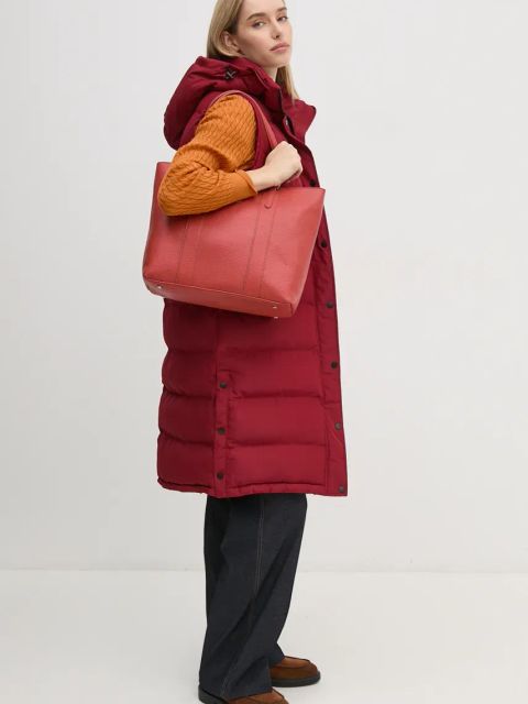 Pepe Jeans bezrękawnik BIBI VEST damski kolor pomarańczowy zimowy PL402439