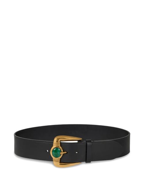 ETRO stone-buckle leather belt - Black - zdjęcie produktu nr 1