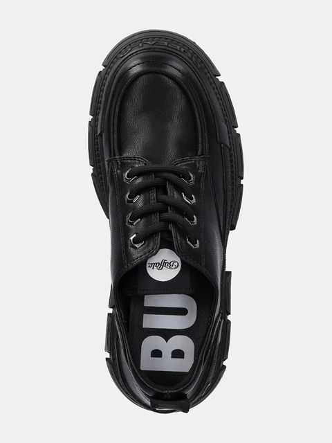 Buffalo półbuty Gospher Lace Up Cs damskie kolor czarny na platformie 1622349-BLK