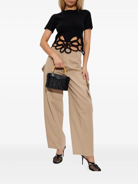 Cult Gaia flower-cutout T-shirt - Black - zdjęcie produktu nr 2