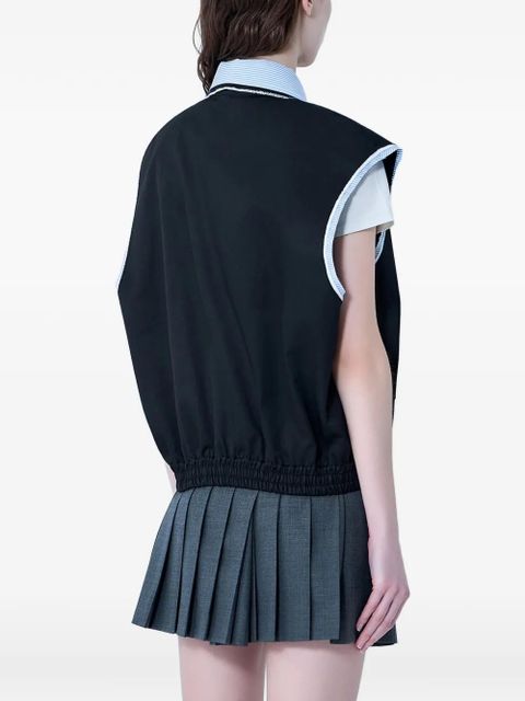 Miu Miu elasticated black vest
